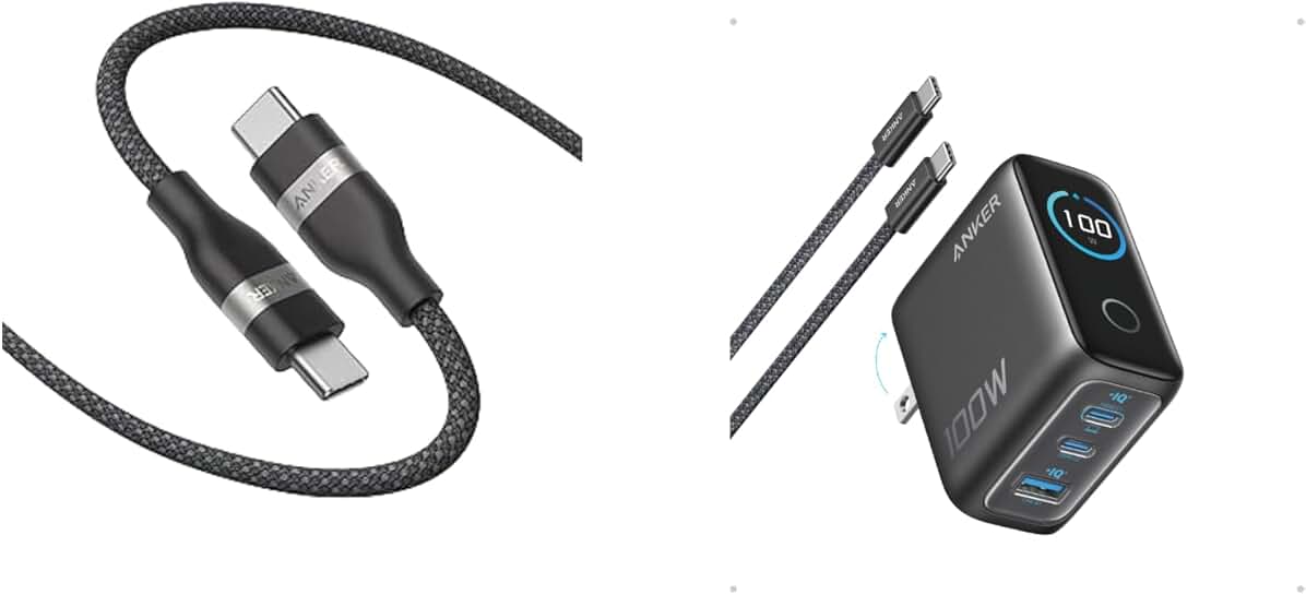 6ft Multi-Color USB C Cable with 240W Power
