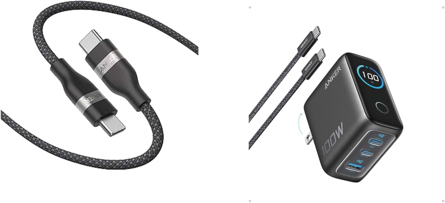 6ft Multi-Color USB C Cable with 240W Power