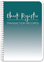 Check Register Book with 100 Pages, 6x9 Inches