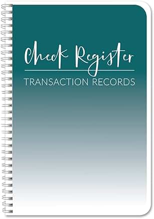 Check Register Book with 100 Pages, 6x9 Inches