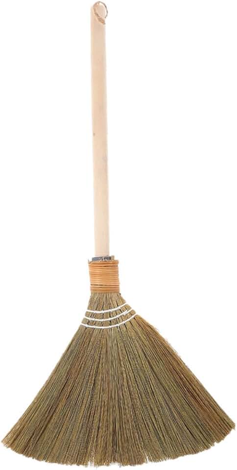 Natural Corn Whisk Broom for Indoor and Outdoor Cleaning