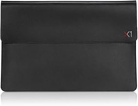 Black leather case for 14-inch notebook