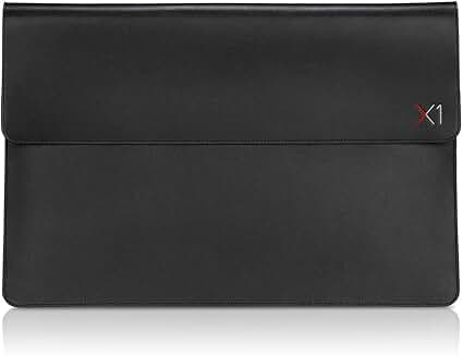 Black leather case for 14-inch notebook