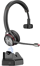 Wireless Bluetooth Headset with Noise-Canceling Microphone