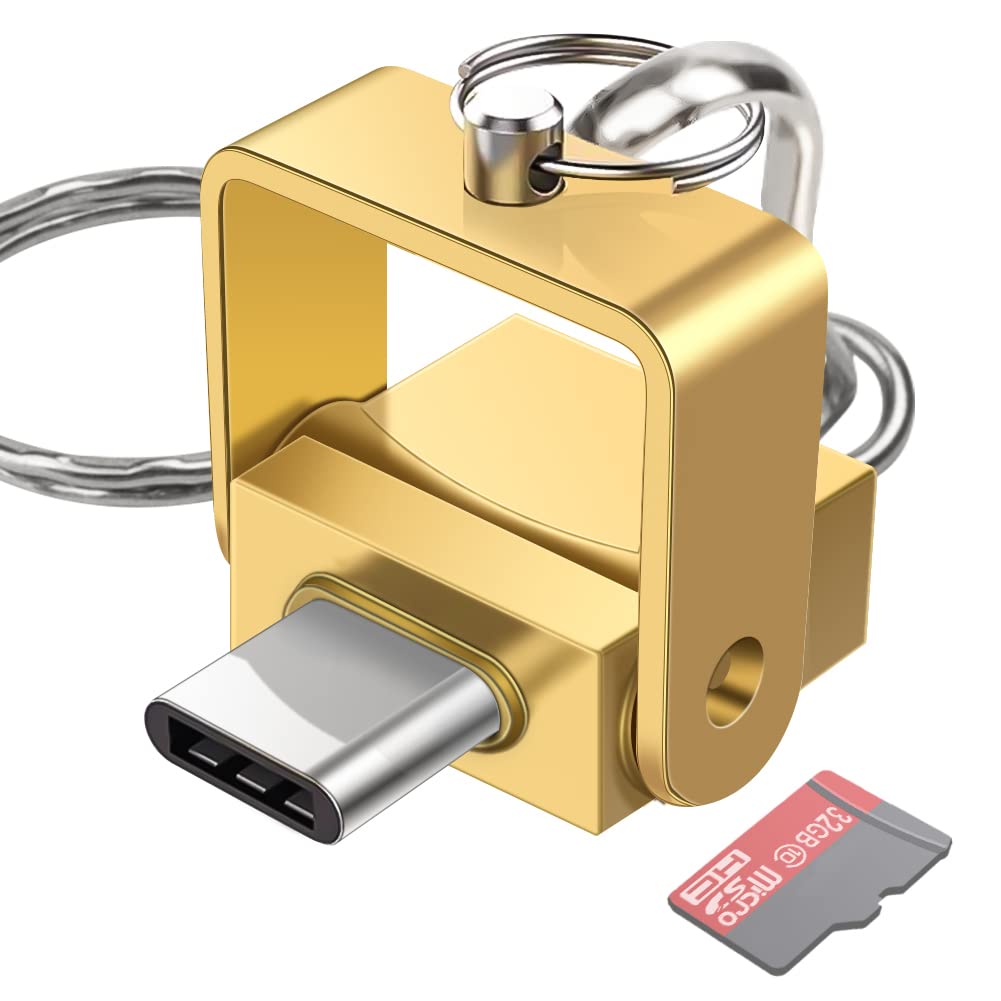 USB C Micro SD Card Reader for Laptops and Phones