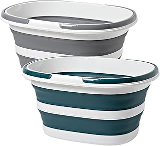 2 Pack 16L Collapsible Mop Buckets for Cleaning and Storage