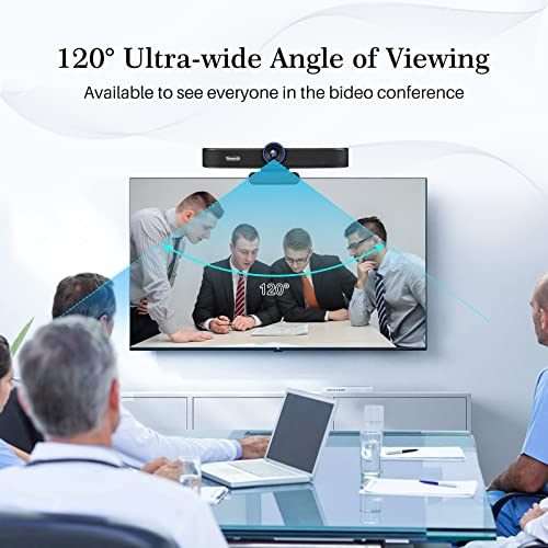 4K Ultra HD Video and Audio Conference System, All-in-One ePTZ Webcam USB 3.0 Plug and Play (with Expansion Microphone) Tevo-VA300B