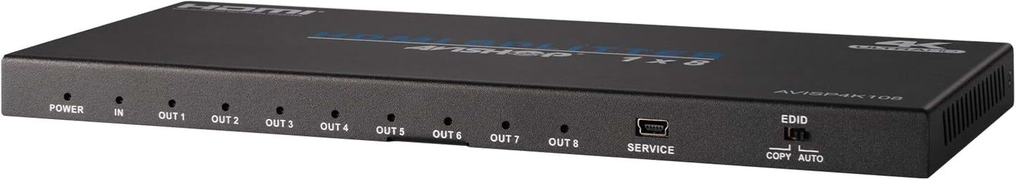 4K HDMI Splitter 1 in 8 Out for Ultra HD Display