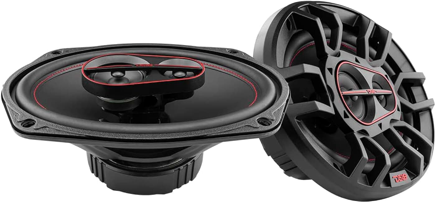 Pair of 6x9 3-Way Coaxial Car Speakers, 180W