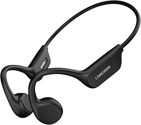 Open-Ear Bone Conduction Headphones, Waterproof, 10H Play
