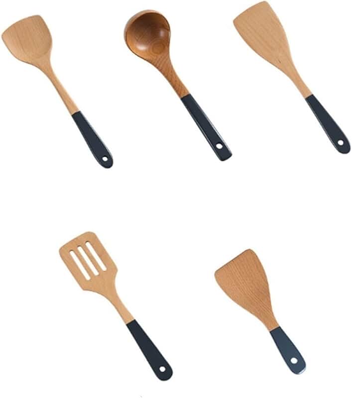 Kitchen Utensil and Cookware Set with Spoons and Spatulas