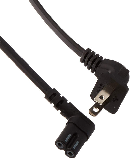 3903-000853 Right Angle 2-Prong TV Power Cord, 5FT Length