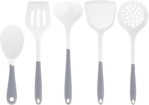 Set of 5 Silicone Cooking Utensils for Kitchen
