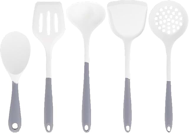 Set of 5 Silicone Cooking Utensils for Kitchen
