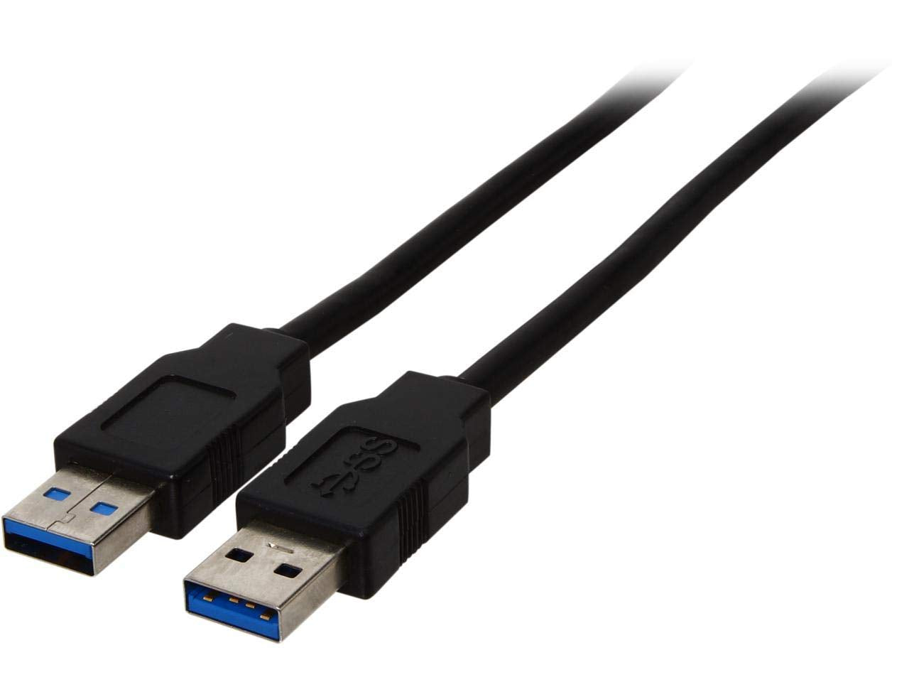 10-Foot USB 3.0 A to A Male Cable in Black
