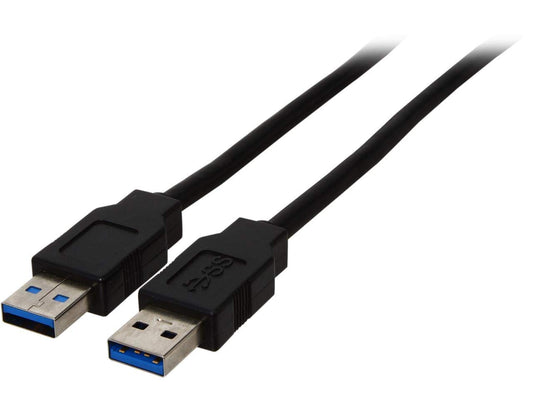 10-Foot USB 3.0 A to A Male Cable in Black