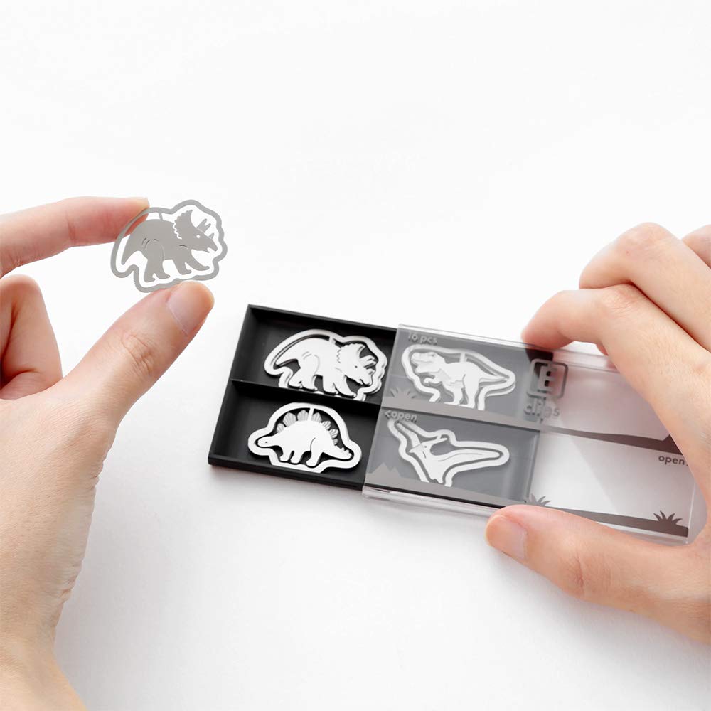 Etched Dinosaur Pattern Clip