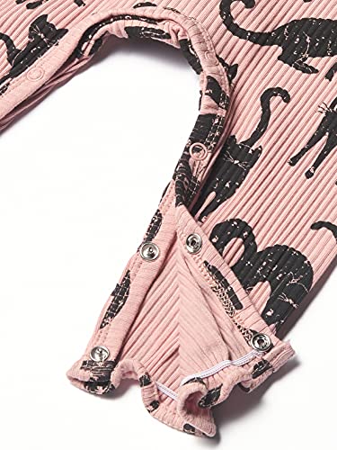 Baby Girls' Cat One Piece and Hat Set, Pink, 3-6 Months