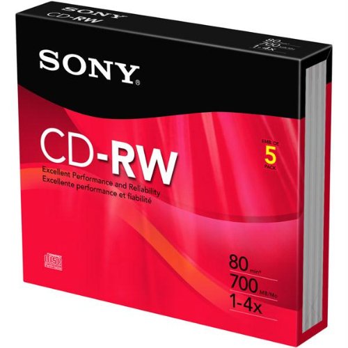 '- BLANK MEDIA 5PK CD-RW HIGH SPEED JEWEL W/H ANGTAB