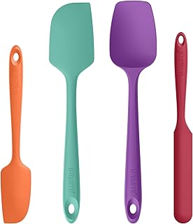 Heat-Resistant Silicone Spatula Set for Cooking and Baking