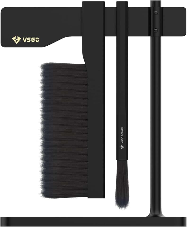 Magnetic Coffee Grinder Brush with Storage Rack