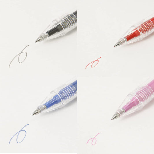 Set of four 0.5mm erasable ballpoint pens