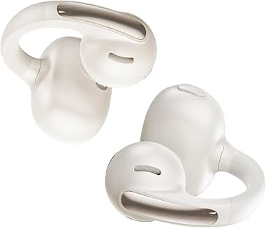 Open Ear Clip-On Earbuds with Noise Cancelling and 40H Playtime