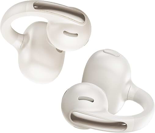 Open Ear Clip-On Earbuds with Noise Cancelling and 40H Playtime