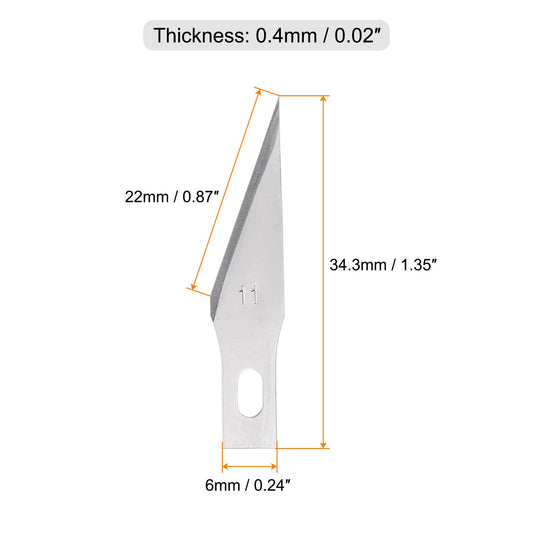 60pcs Hobby Knife Replacement Blades Set for DIY Art Cutting Carving Scrapbooking