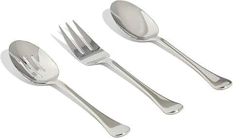 Stainless Steel Serving Utensil Set, Dishwasher Safe