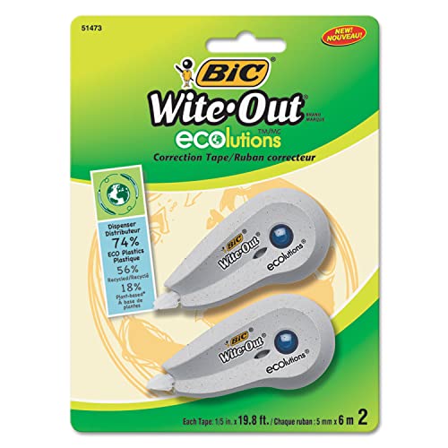Mini White Correction Tape, 2 Pack