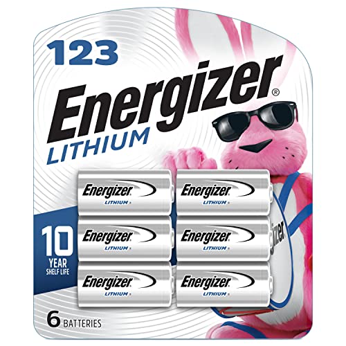 123 Batteries, Lithium CR123A Battery, 6 Battery Count