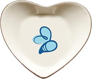 Heart-Shaped Ceramic Jewelry and Key Dish