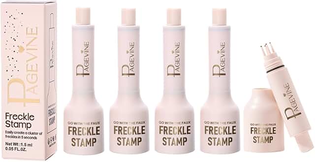 Faux Freckle Stamp Pen Set with Soft Tip and Applicator