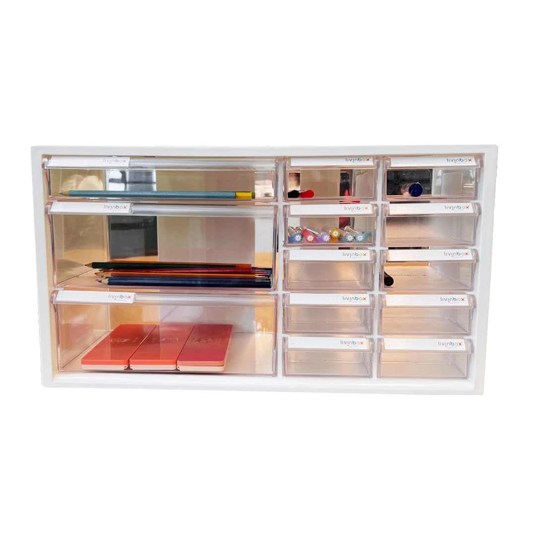 13-Drawer Desk Organizer for Accessories and Supplies