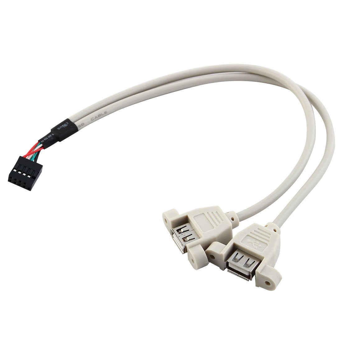 Motherboard USB 2.0 9 Pin Header to 2 Ports Adapter