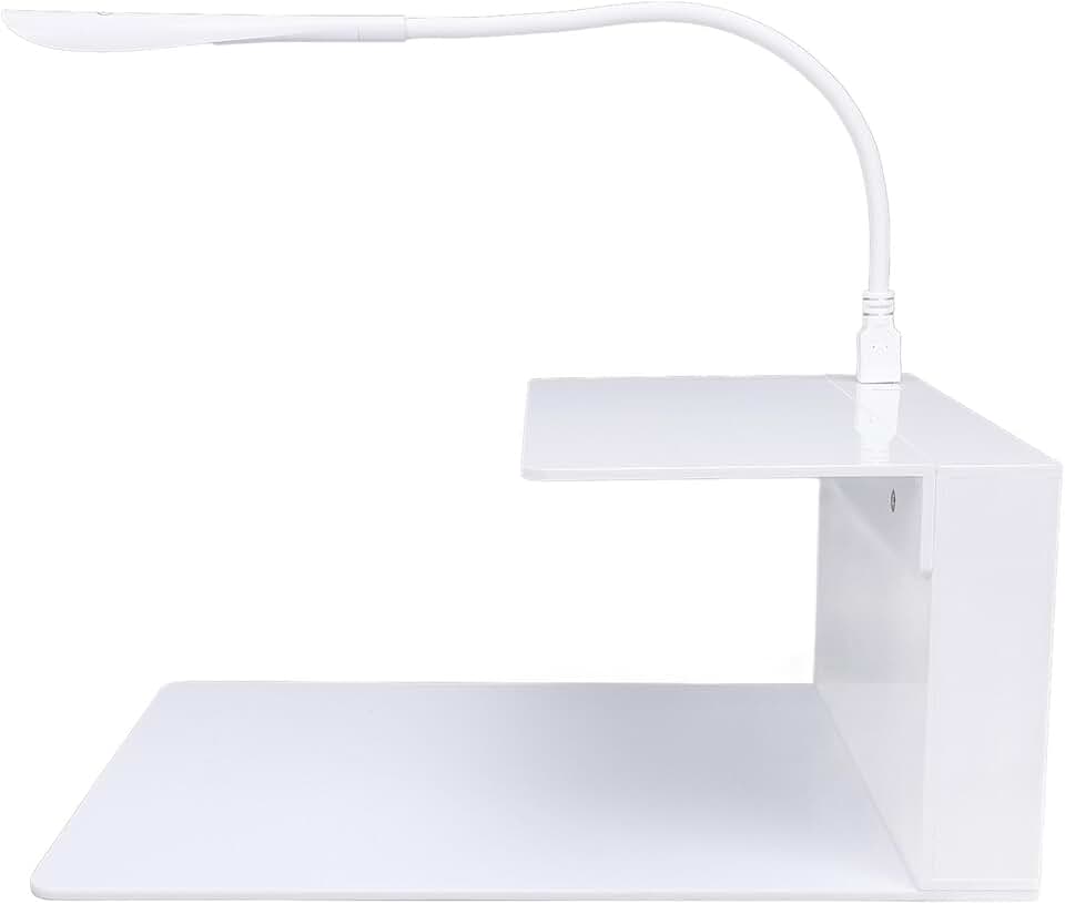 Eyelash Extension Shelf with LED Light and Organizer