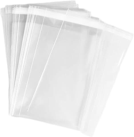 500 Clear 3 5/8 x 5 1/8 Card Resealable Cello Bags