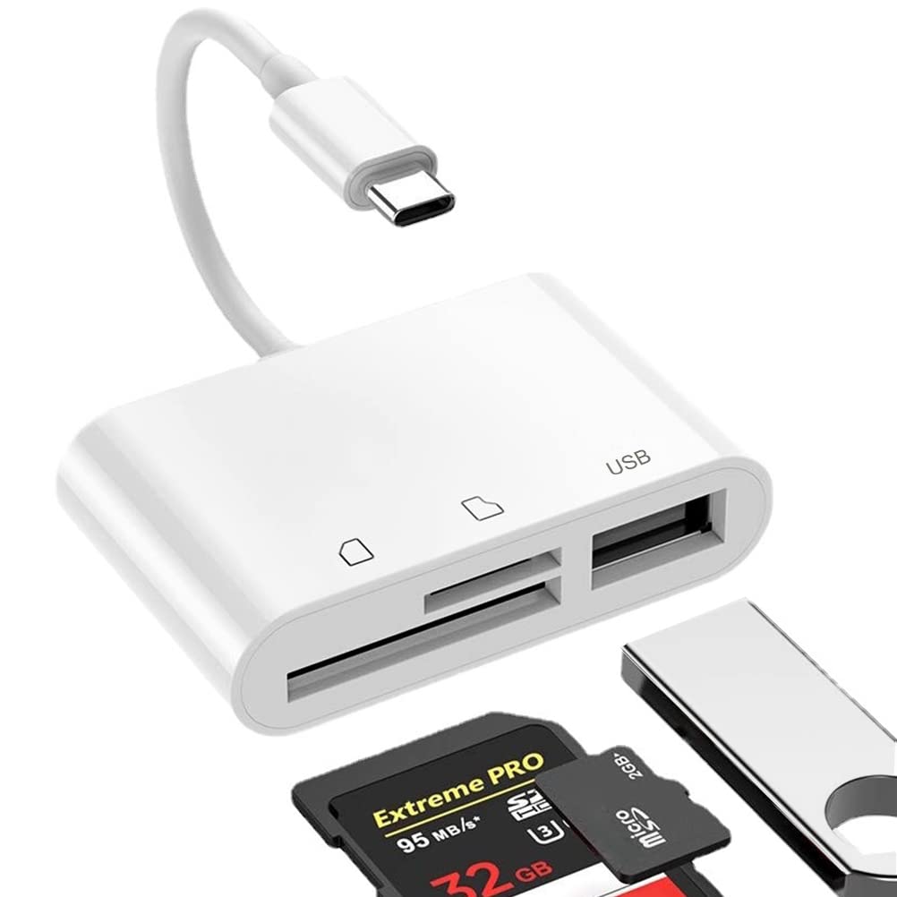 USB C Micro SD Card Reader for Laptops and Phones