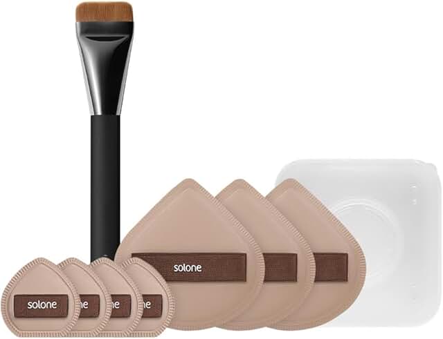 Foundation Brush and Sponge Set for Flawless Makeup Blending