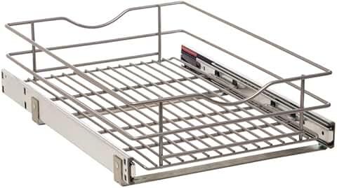 14.5-inch W x 5.7-inch H Metal Pull-Out Cabinet Basket