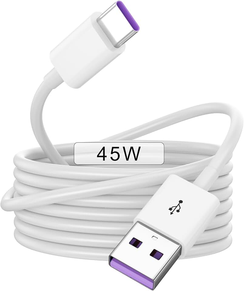 Fast 45W USB-A to USB-C Car Charging Cable for iPhone