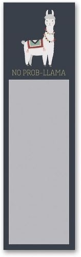 No Prob-Llama Magnetic Notepad in Navy Blue