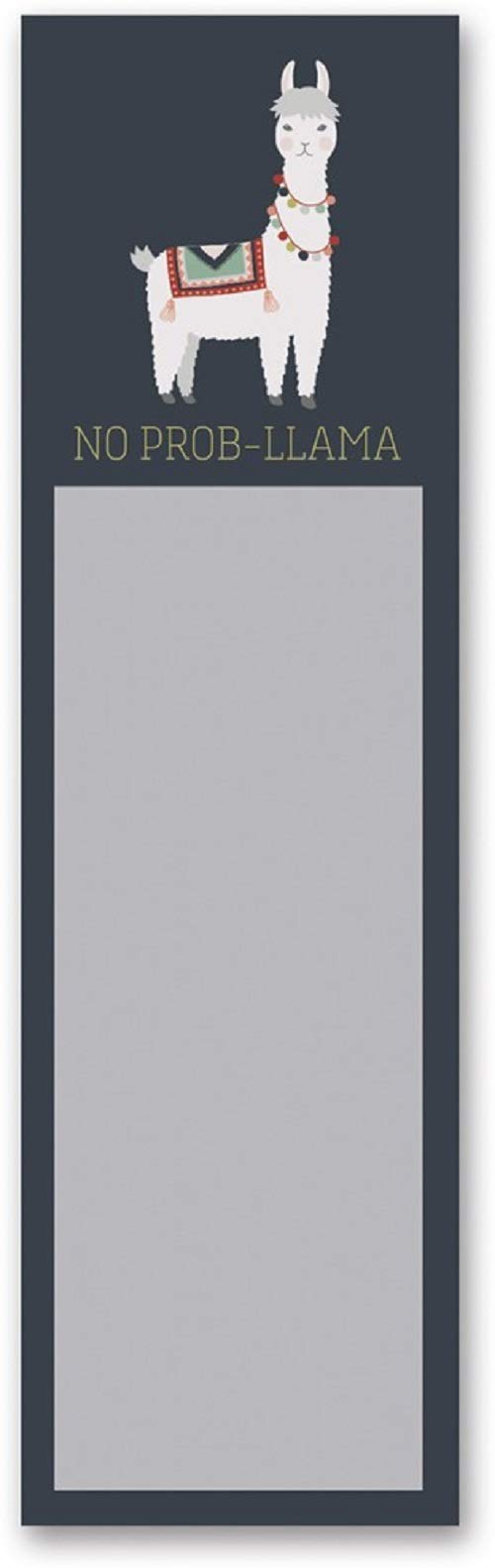 No Prob-Llama Magnetic Notepad in Navy Blue