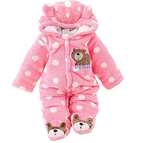 Baby Jumpsuit Outfit Hoody Coat Winter Infant Rompers Toddler Clothing Bodysuit