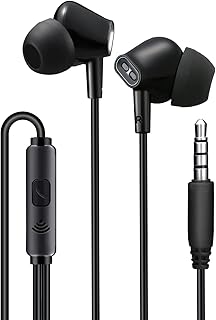 Wired In-Ear Earphones with Microphone and Noise Isolation