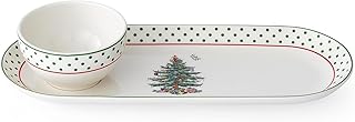 Christmas Polka Dot Chip and Dip Serving Set