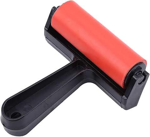 4-Inch Rubber Roller for Crafting and Printing