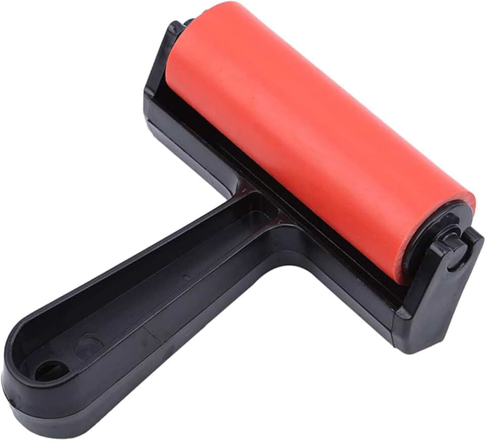 4-Inch Rubber Roller for Crafting and Printing