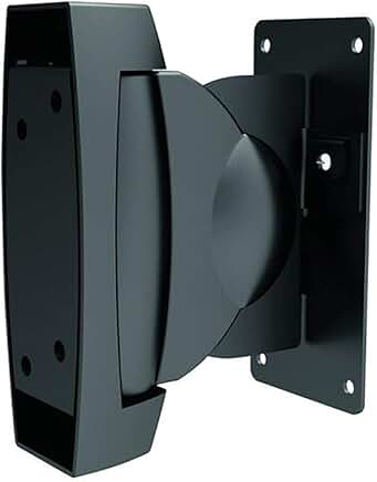 Adjustable Black Wall Mount Brackets for Speakers, Pair